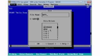 QBasic Tutorial 1 - Getting Started - Free Download - QB64 - Program 1 Hello World - Download Link