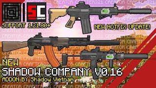 Shadow Company Addon V0.16 3D Guns Hotfix Update in Minecraft PE 1.21.80+ | Creator Crafter321