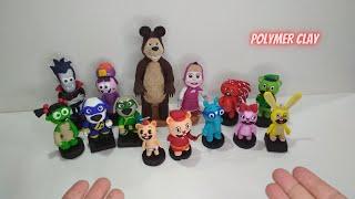 Polymer clay mini figures | My new collection | Clay art - Vicky25Crafts