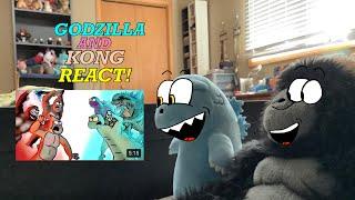 Godzilla and Kong React to Godzilla vs. Monkey - Part 14 “SIMPS vs.TRIANGLES: Act 1”