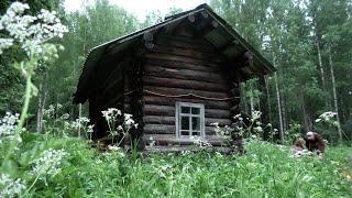 ХАРИУС НА КАЖДЫЙ ЗАБРОС! РЫБАЛКА В ТАЙГЕ. НОЧЁВКА В ИЗБЕ У ОЗЕРА