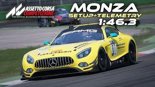 Mercedes AMG GT3 Monza Track Guide + Setup. Assetto Corsa Competizione.