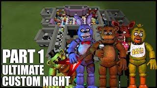 How To Build FNAF Ultimate Custom Night In Minecraft! (Part 1)