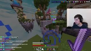 Potatopie25 KILLS 4 TEAMERS in Hive skywars (Minecraft bedrock)