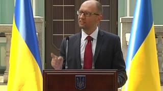 Prime Minister of Ukraine Arseniy Yatsenuk about sanctions against Russia