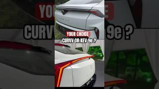 TATA CURVV AND MAHINDRA XEV 9E - EXTERIOR COMPARISON #cars #trending #shorts