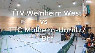 Regionalliga Damen Südwest: TTV Weinheim-West vs TTC Mülheim-Urmitz/Bhf [ 2018/2019 ]