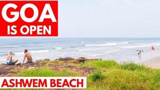 ASHWEM BEACH - OCTOBER 2020 | GOA VLOG | GOA AFTER LOCKDOWN | MANDREM ( GOA IS OPEN )