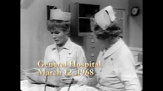 General Hospital. March 12, 1968.  Soap Opera classic. Did Jessie kill Polly's father?