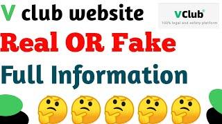 V Club website ||V club app||Real fake||new earning app today ||best earning app today