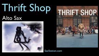 How to Play Thrift Shop on Saxophone - Saxophone Tab