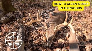 HOW TO CLEAN A DEER IN THE WOODS | The BEST Method