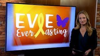 Reporter Lauren Moss with 'Evie Everlasting'