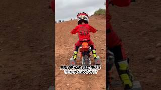 He will be hole shot Harri again in no time. #motovlog #dirtbike #motocross #motocrossvlog