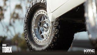 KMC Torx KM553 17x8.5 | Gloss Silver Machined | Toyota Tundra