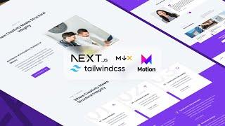Build modern website using NextJS 13, TailwindCSS, Framer Motion, and MDX for Blog.