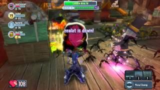 pvz garden warfare - garden ops crazy armored chomper fire cactus toxic pea shadow flower