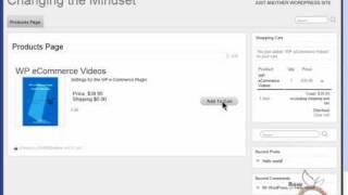WordPress WP e-Commerce to sell a Product