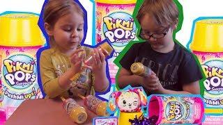 ПИКМИ попс Хлопушка! Три РЕДКИЕ зверюшки Pikmi Pops Pushmi Ups rare toys!