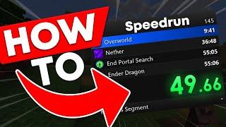 How to setup SPEEDRUN TIMER!! (Livesplit Tutorial)