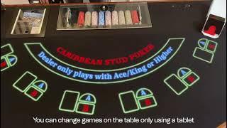 Multi-game casino table