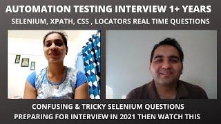 Automation Testing Interview Questions| Selenium, Xpath, CSS , Locators| 1+ Year Of Experience