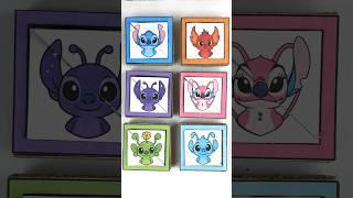 lilo stitch and some fanmade characters cardboard riddle #art #disney #disneystitch #lilo