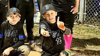 baseball good hits and stealing. Win 8 yrs old player pitch .