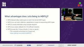 HDF5.jl: Hierarchical Data Storage For the Julia Ecosystem | Multiple Speakers | JuliaCon 2023