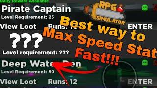 BEST WAY TO FARM SPEED POTION!!! | Roblox RPG Simulator