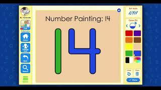 ABC Mouse - Learning Path - Basics - Number 14 - Butterflies , Painting , Coloring, Counting