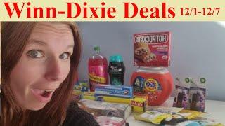 Winn-Dixie Deals Couponing Haul 12/1 - 12/7 ONLY $19 for $76 in items! 75% off Tide, Downy *P&G Deal