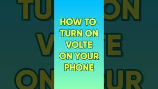 Turn ON VoLTE on Your Android Device | AUR TechTips