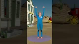 Fun Wild West Kids Yoga Morning Flow Warm Up!  