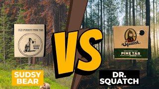 Sudsy Bear's Old Forest Pine Tar VS Dr. Squatch's Pine Tar