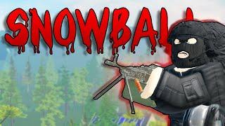 HUGE SNOWBALL In Aftermath | Roblox