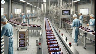 How Snickers Bars Are Made Inside the Snickers Production Line