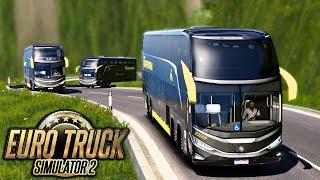 SUBINDO e DESCENDO A SERRA COM TRÊS ÔNIBUS DA VIAÇÃO ITAPEMIRIM! - EURO TRUCK SIMULATOR 2