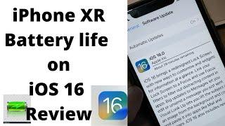 iOS 16 Stable Battery Life on iPhone XR - Real World battery drain test on latest iOS 16