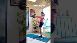 Core workout for strong core  Better and safer options than crunches and side bends  #core