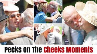 King Charles, Zara and Mike Tindall shrug off stuffy formality as they warmly greet royal relatives