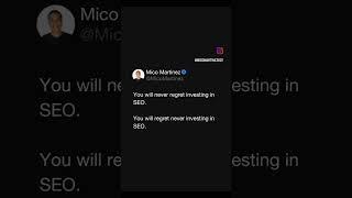 You will never regret investing in SEO