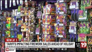 Tariffs impacting firework sales ahead of holiday
