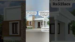 VILLAS AND VILLA NEAR IN AND AROUND HOSUR AT AFFORDABLE PRICE PLS CALL SRINIVASARAJU S AT 9799919001
