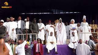 GOV  ADELEKE PAID HOMAGE TO OONI OF IFE, OBA ADEYEYE ENITAN OGUNWUSI AT OLOJO FESTIVAL 2024