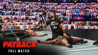 FULL MATCH: "The Fiend" vs. Reigns vs. Strowman — Universal Title Triple Threat Match: Payback 2020