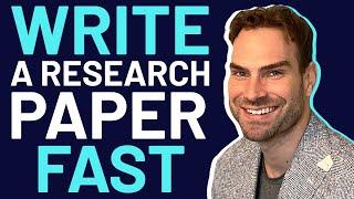 How To Write a Research Paper Fast and Easy (3 Tips by Prof. David Stuckler)