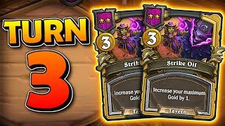 Turn 3 DOUBLE Oil - Crazy Game! | Hearthstone Battlegrounds