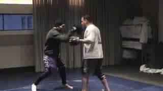 Kurt Pellegrino Hitting the mits before UFC 88