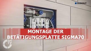 Geberit: Montagevideo Betätigungsplatte Sigma70 | SHK-TV